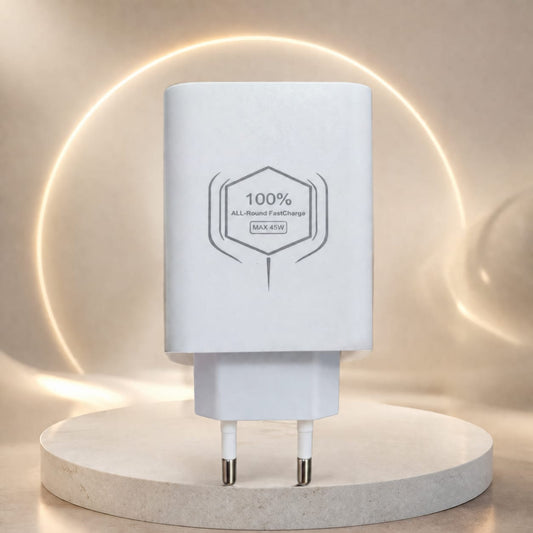 45W Original Fast Charging Adapter – Super Fast USB Charger for Smartphones & Tablets - Mugzu
