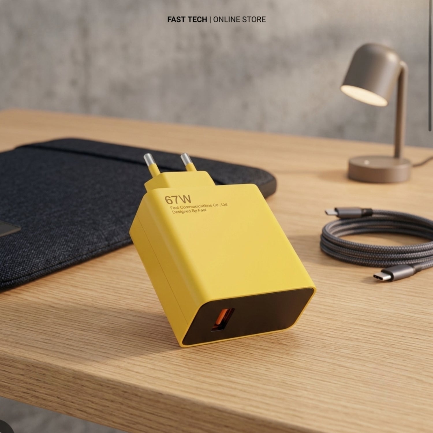 67W Original Fast Charging Adapter – High-Speed USB Wall Charger for Android & Type-C Devices - Mugzu