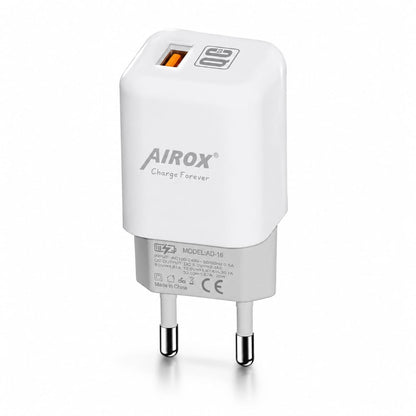 AIROX 20W VOOC 3.0 Fast Charger AD-16 | Fast Charging USB Wall Charger for Android Devices - Mugzu