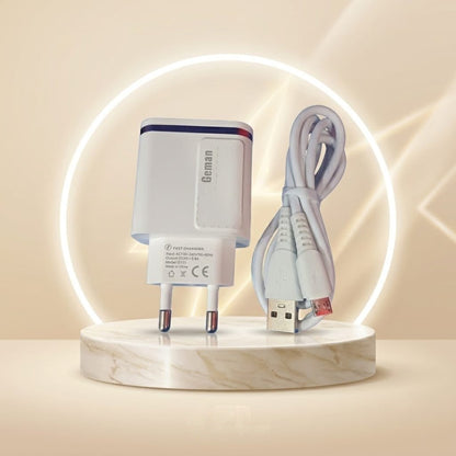 Geman 3-Port 18W Fast Charging Adapter – Power 3 Devices Simultaneously - Mugzu