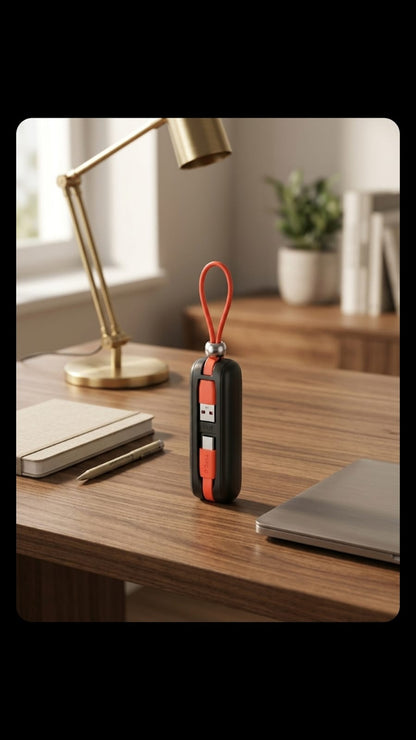 ONDA PB-66S 10000mAh Mini Power Bank – 22.5W Super Fast Charging with Built-in Cables - Mugzu